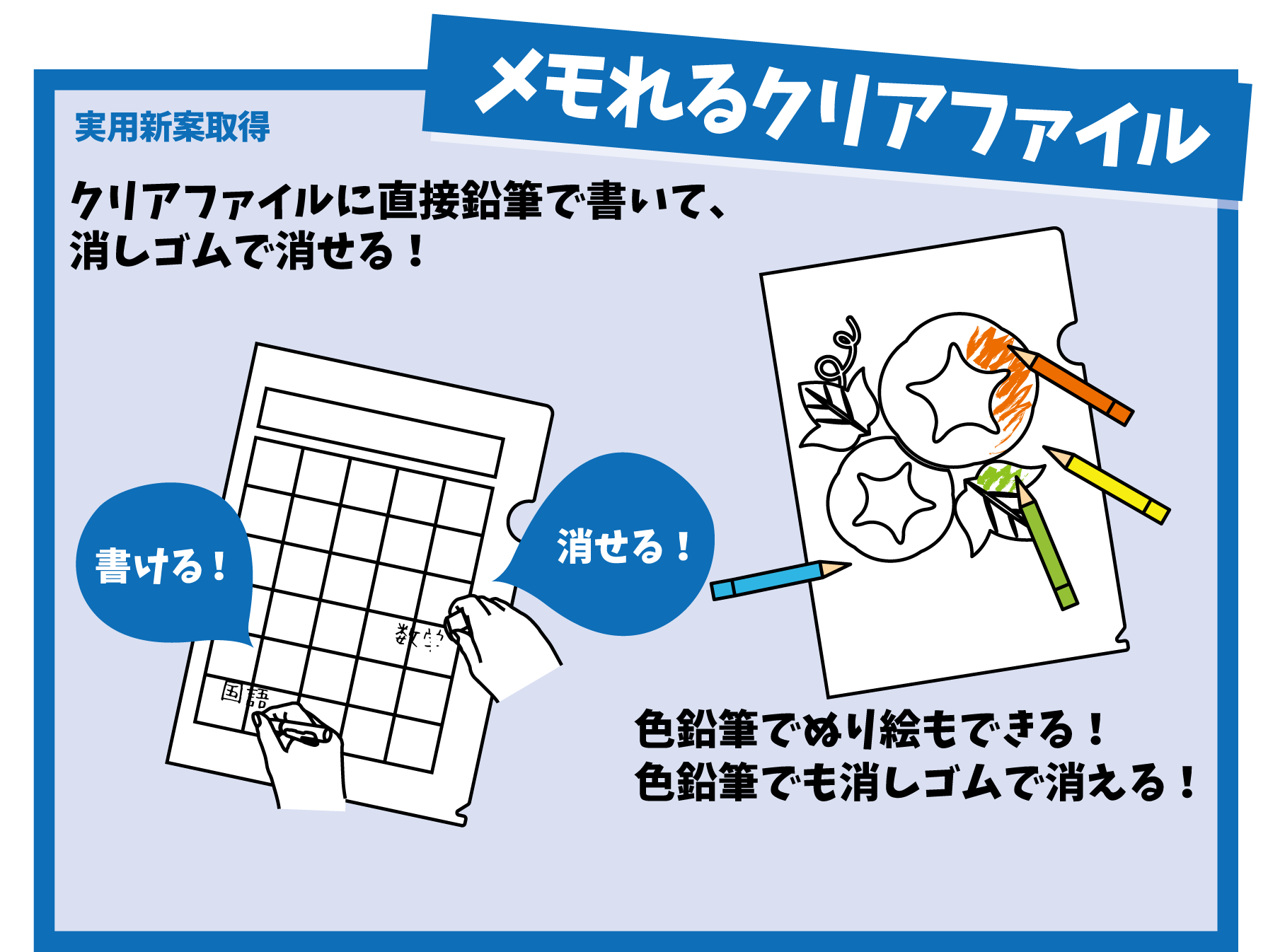 メモれるクリアファイル